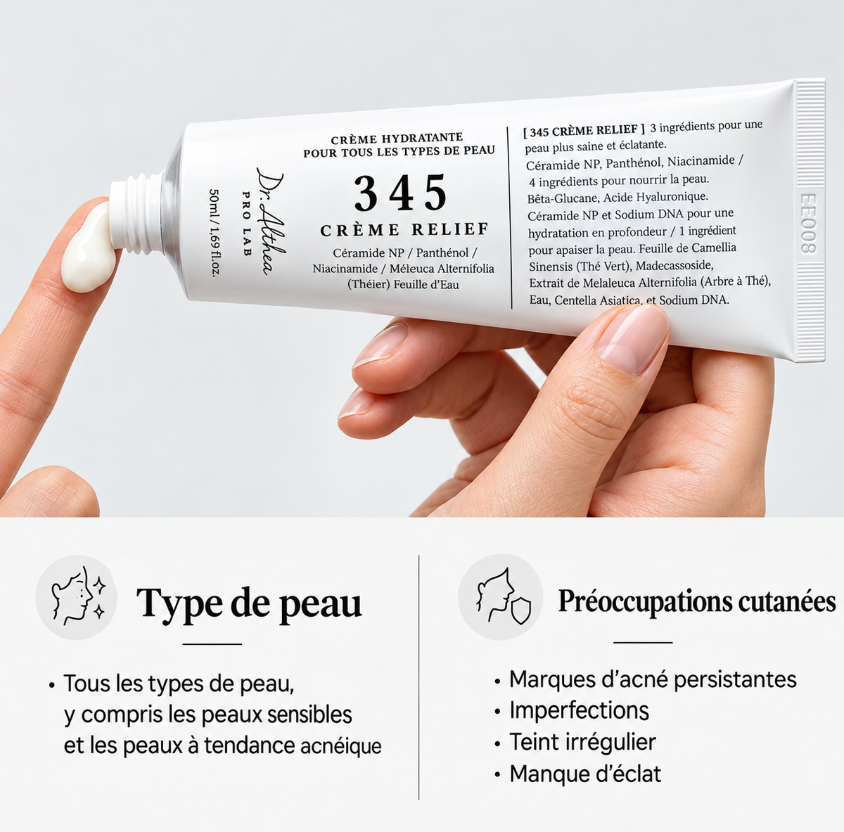 Dr. Althea 345 Relief Cream 50 ml — Crème Anti-Rougeurs Coréenne
