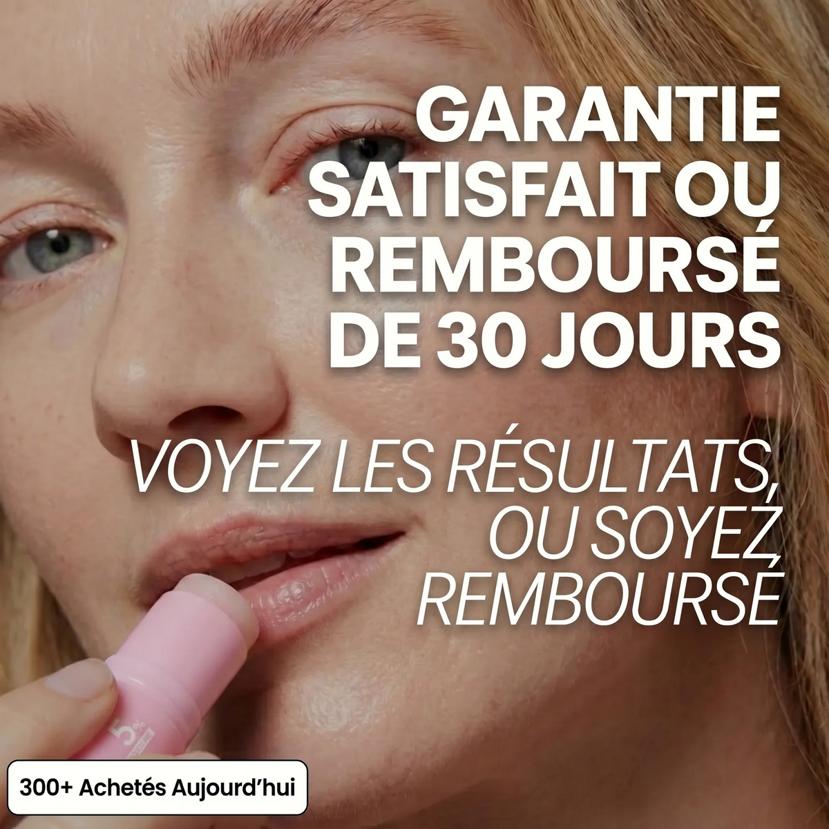 Baume coréen collagène & PDRN en stick — garantie satisfait ou remboursé 30 jours